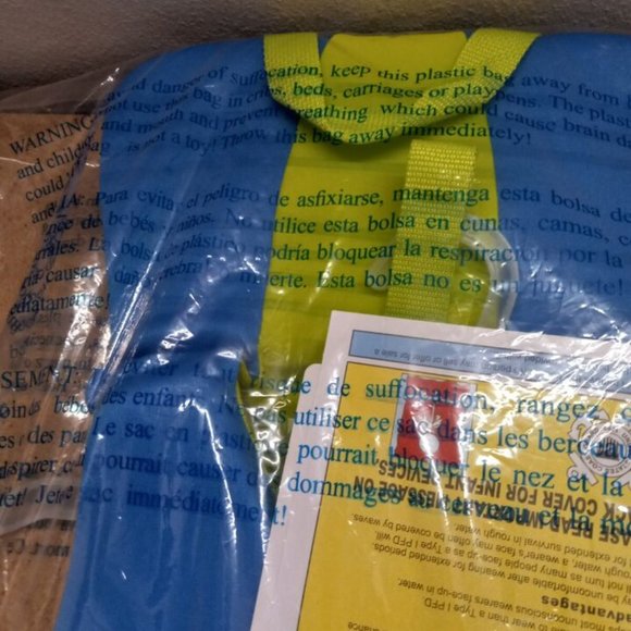 FULL THROTTLE TRADITIONAL DELUXE NEOPRENE INFANT VEST BLUE/GREEN -SEALED NEW! - Picture 8 of 9